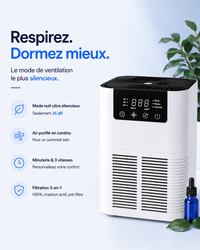 Purificateur d’air HEPA 3-en-1